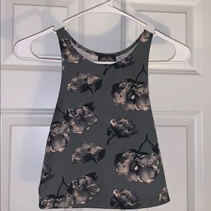 Gray Crop Top